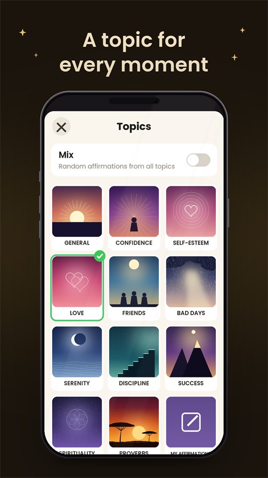 The 11 affirmation themes